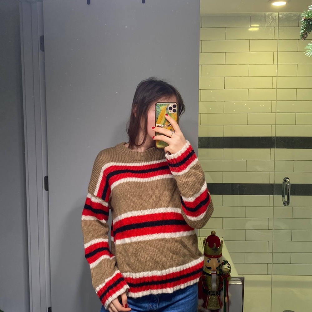 Striped Knit Sweater